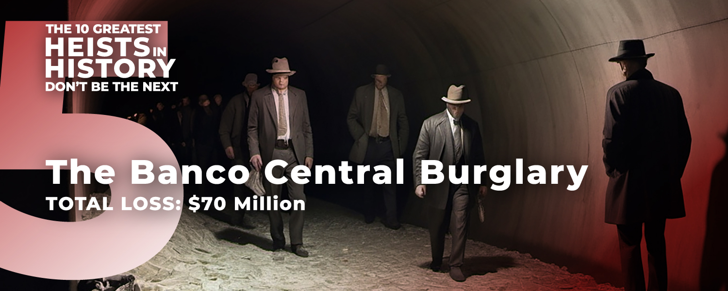 Vets Securing America presents the Greatest Heists in History | 5: The Banco Central Burglary Vets Securing America presents the Greatest Heists in History | 5: The Banco Central Burglary